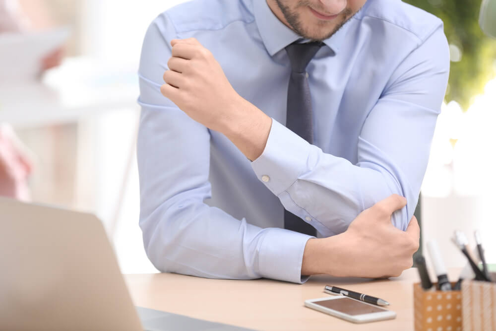 Three tennis elbow from typing treatments in Ellisville, MO shutterstock 1063893257 Three tennis elbow from typing treatments in Ellisville, MO