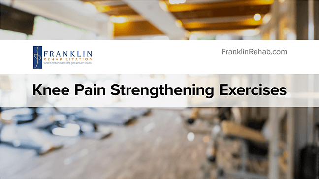 Knee Pain Strengthening Exercises Thumbnail